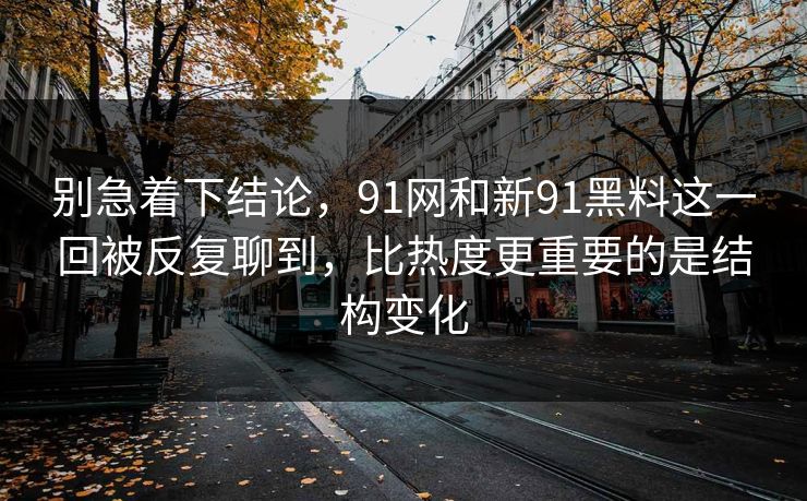 别急着下结论，91网和新91黑料这一回被反复聊到，比热度更重要的是结构变化